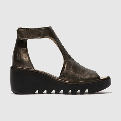 Dámské Sandály Fly London Bezo306fly Tmavě Šedé | MFHYGO-176